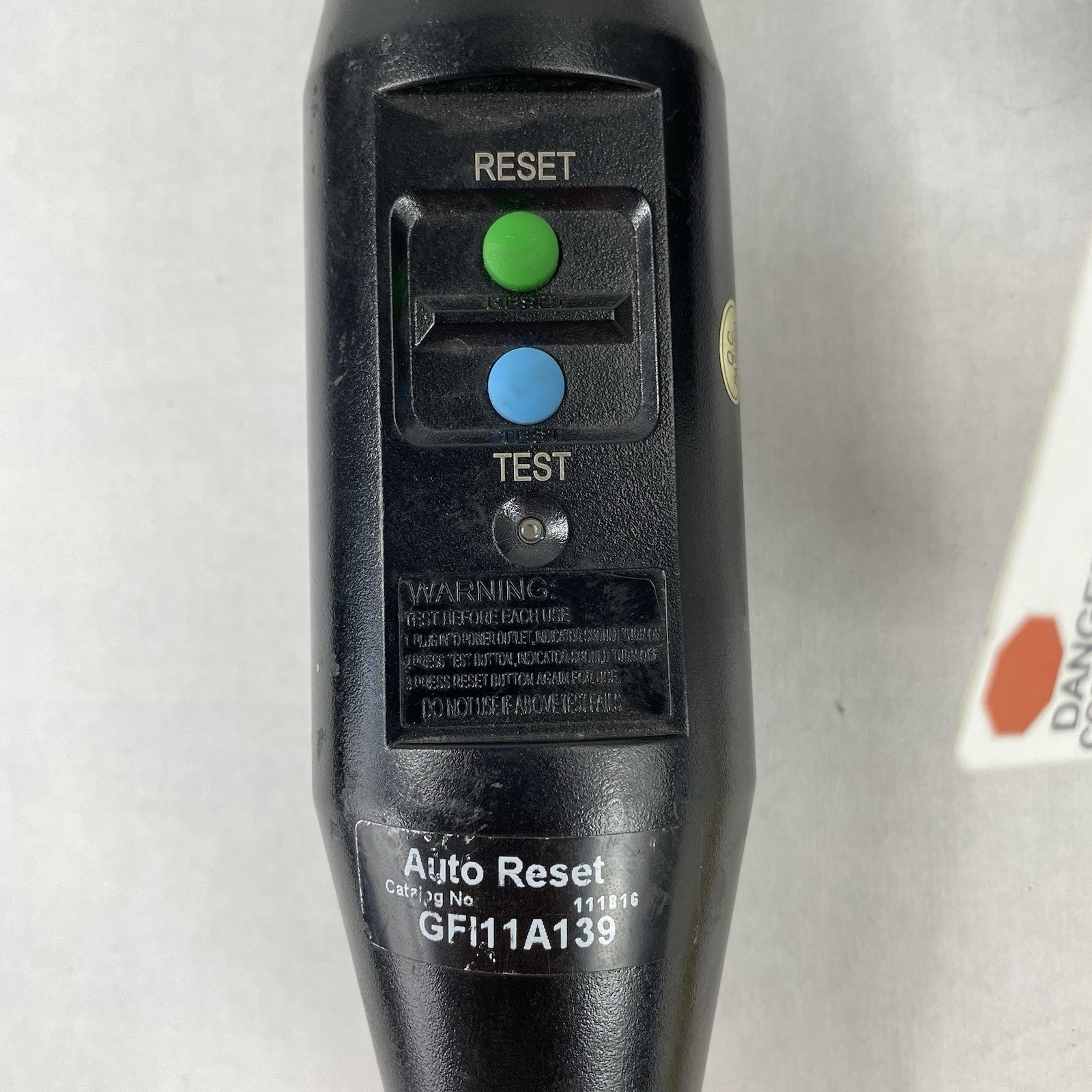 Cooper In-Line 2ft Portable GFCI 12/3 Cordset 3R 15A 120V S-TAP AUTO GFI11A139