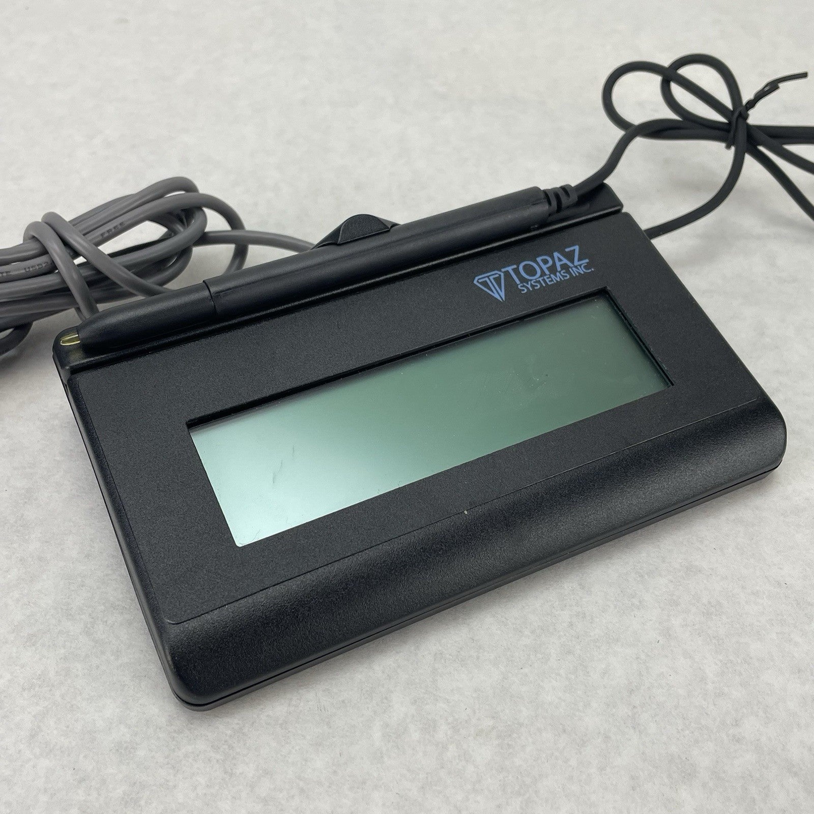 Topaz SignatureGem T-L462-HSB-R USB Signature Pad 1x5" Used Gray Cable0