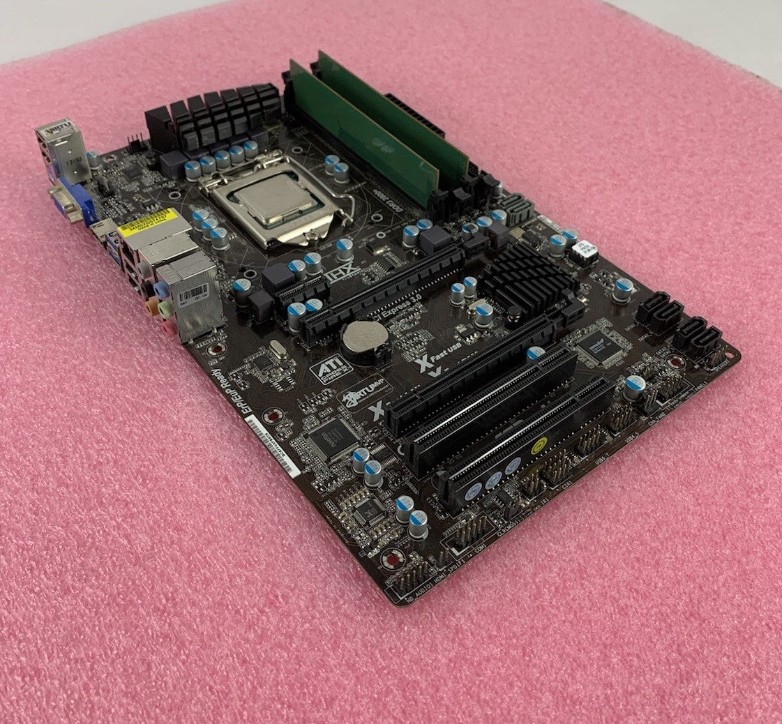 ASRock Z75 Pro 3 Motherboard Intel Core i3-3220 3.3GHz 8GB RAM 2 Sticks0