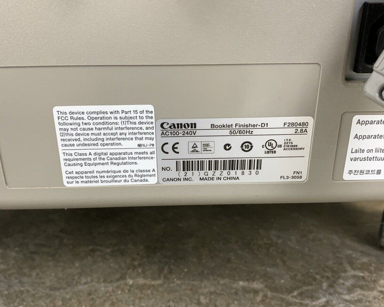 Canon Booklet Finisher D-1 F280480