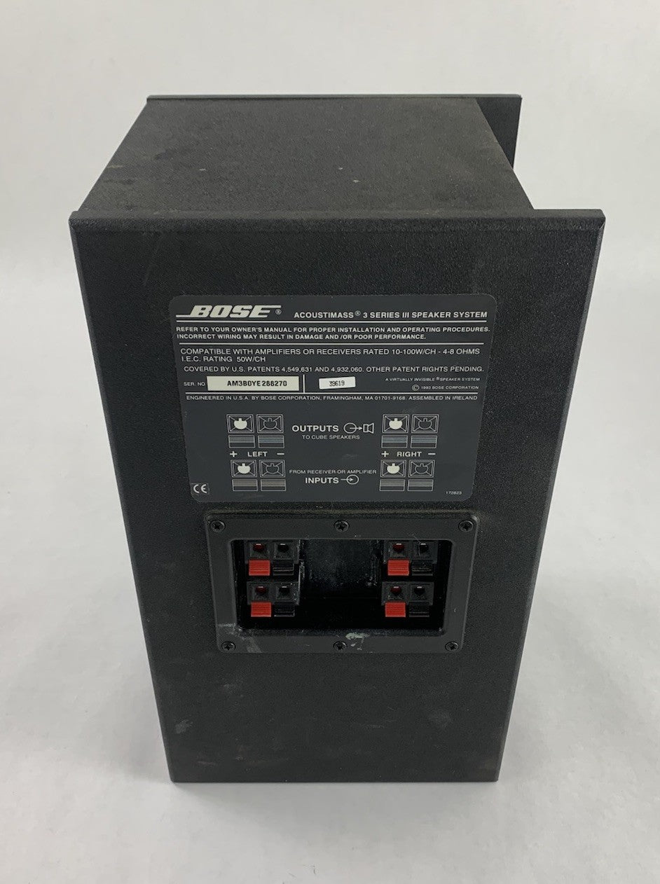 Bose Acoustimass 3 Series III Subwoofer - Tested3