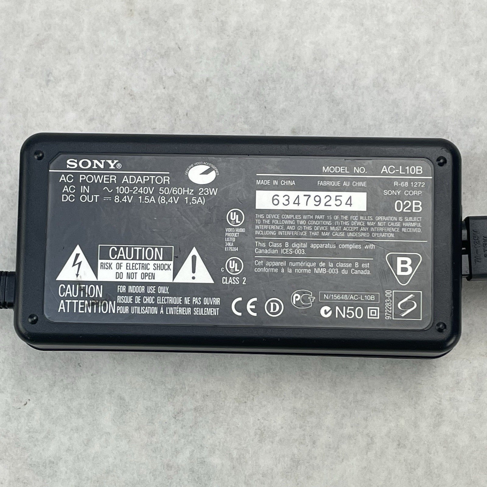 Sony AC-L10B OEM AC Adapter Lot of 34