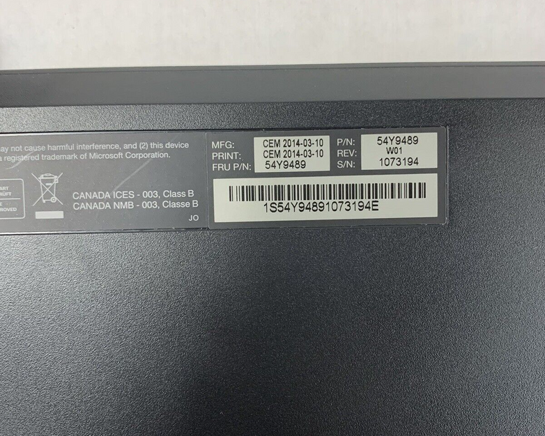 Lot of 3 Lenovo KU-0989 Keyboard 54Y9489