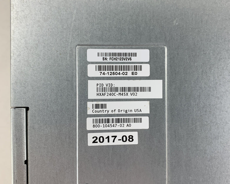 Cisco UCS C240 M4 Xeon E5-2630v4 2.2 GHz 128 GB Ram 2U Server No OS No HDD