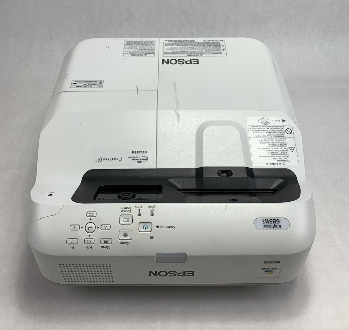 Epson H741A BrightLink 685Wi LCD Projector 1260 Lamp Hours