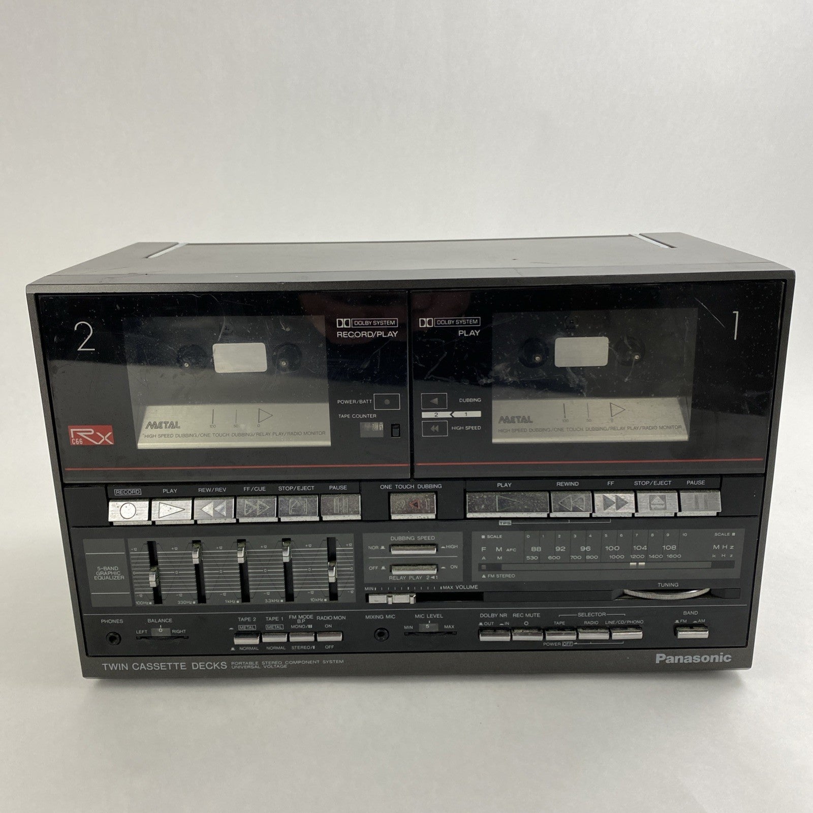 Panasonic RX-C66 Twin Cassette Decks1