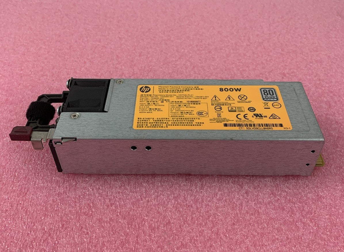 HP HSTNS-PL41 723599-001 800W Power Supply (Lot of 2)