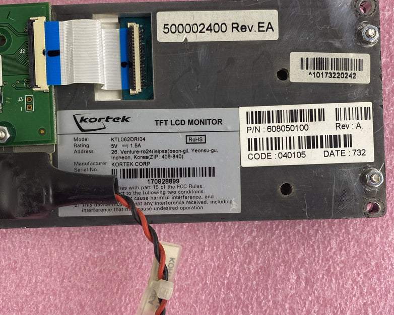 Kortek KTL062DRI04 TFT LCD Monitor 500002400 Rev EA