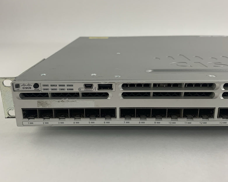 Cisco WS-C3850-24S-S Catalyst SFP Switch 3850 24 Port Tested w/ C3850-NM-2-10G