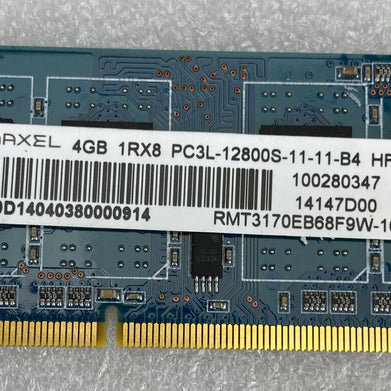 4X4GB Ramaxel RMT3170EB68F9W-1600 PC3-12800 DDR3 1600MHz Laptop Memory RAM