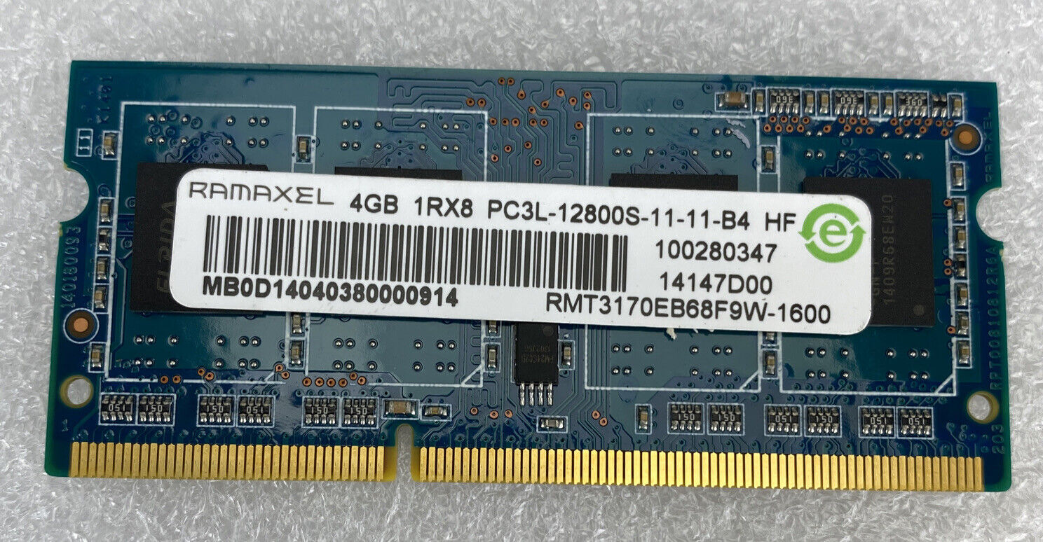 4X4GB Ramaxel RMT3170EB68F9W-1600 PC3-12800 DDR3 1600MHz Laptop Memory RAM