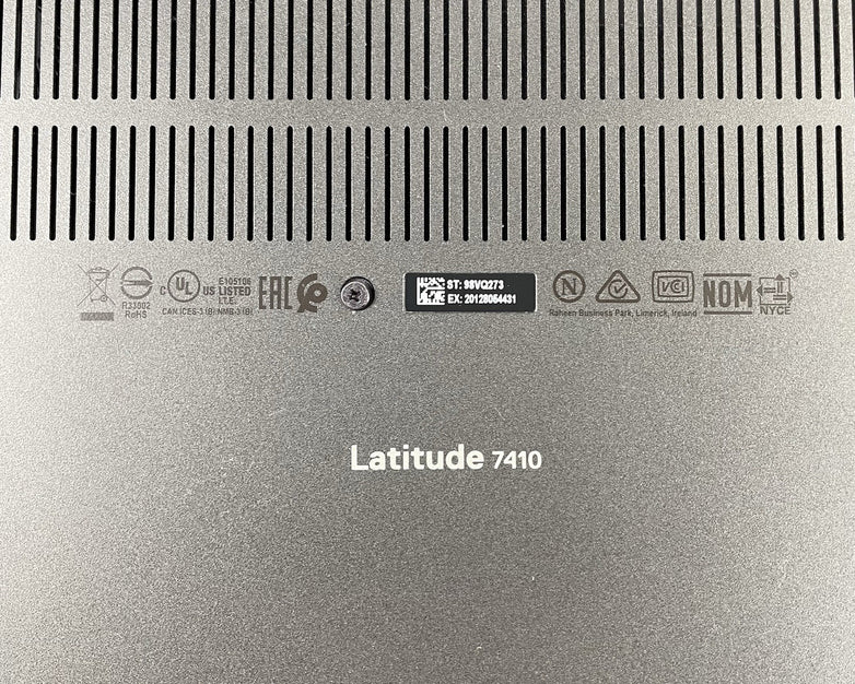 Dell Latitude 7410 14" i7-10610U 1.80 GHz 16 GB RAM No SSD/OS/AC/Batt- Scratches