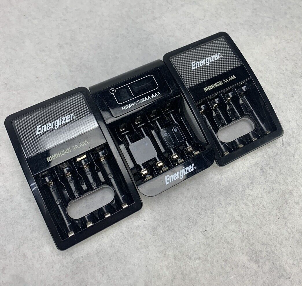Mixed Lot of 3 Energizer NiMH Battery Charger CHVCM4/CHP42US