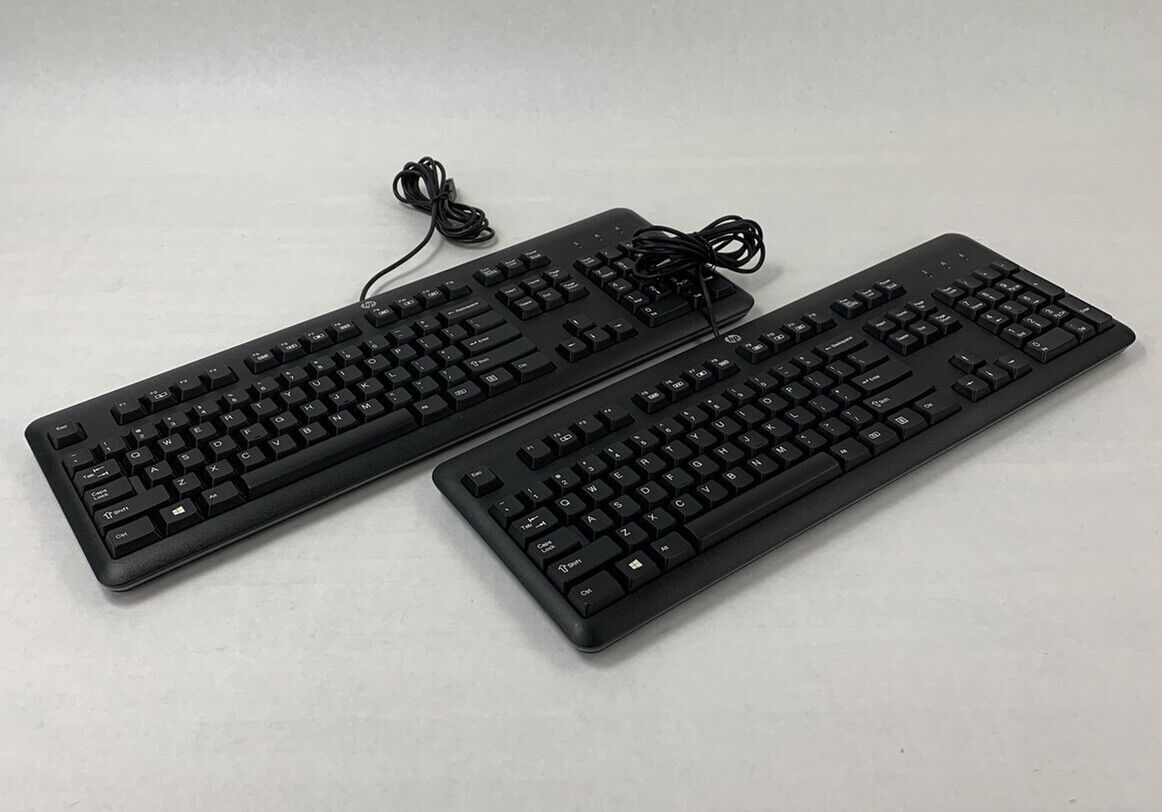 HP KU-1156 USB Wired Keyboard (Lot of 2)