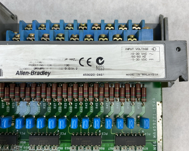 Allen-Bradley SLC500 Input Module 1746-IN16 Ser. C - Untested And Missing Cover