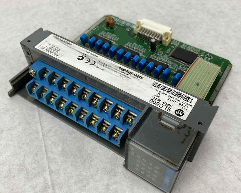 Allen-Bradley SLC500 Input Module 1746-IN16 Ser. C - Untested And Missing Cover
