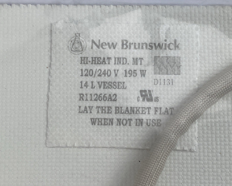 New Brunswick M1376-8013 Fermentation Heating Pad Blanket 27.5" x 11.5" For 14 L