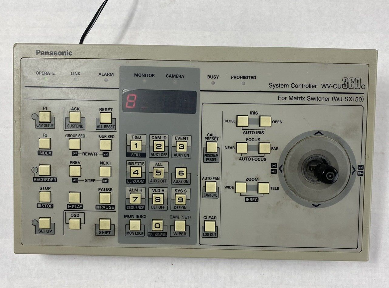 Panasonic WV-CU360C System Controller with AC Adapter Tested