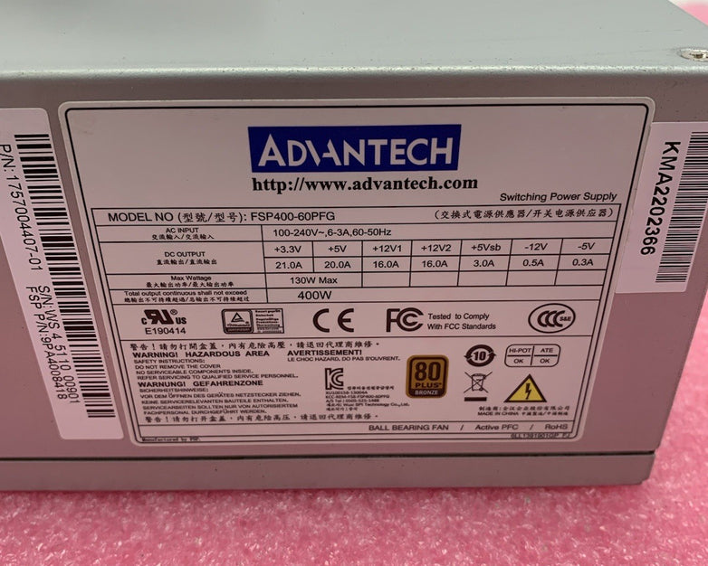 Advantech FSP400-60PFG 400W Switching Power Supply