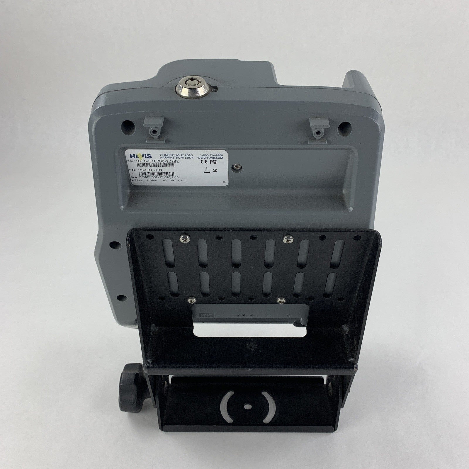 Havis DS-GTC-201 Docking Station Station Only No Key Untested No Top Bracket