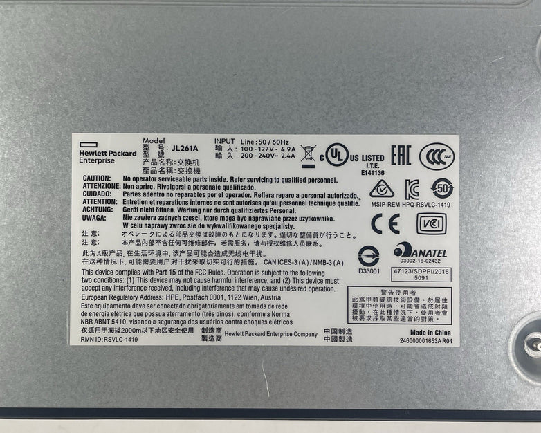 HP JL261A 2930F 24G POE+ 4SP - Tested