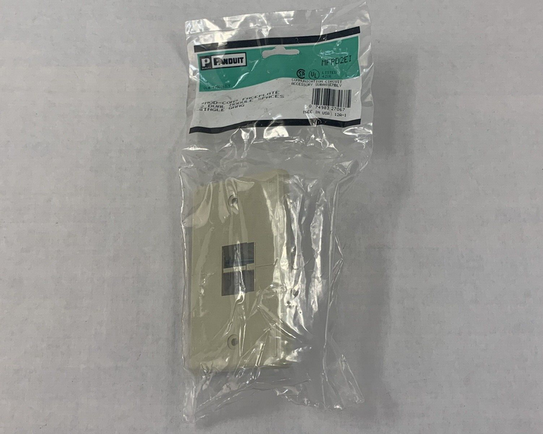 Panduit MFPD2EI MINI-COM Faceplate 1-Gang, 2-Module 2 Port Ivory