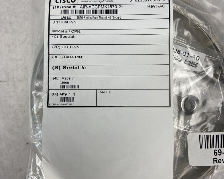 Cisco Aironet 1570 Series Pole Mount Kit Type 2 AIR-ACCPMK1570-2 NEW