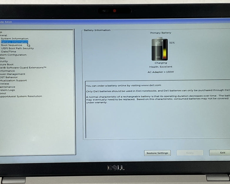 Dell Latitude 5410 Intel Core i5-10210U 1.60 GHz 8 GB RAM 14.0" No HDD No OS