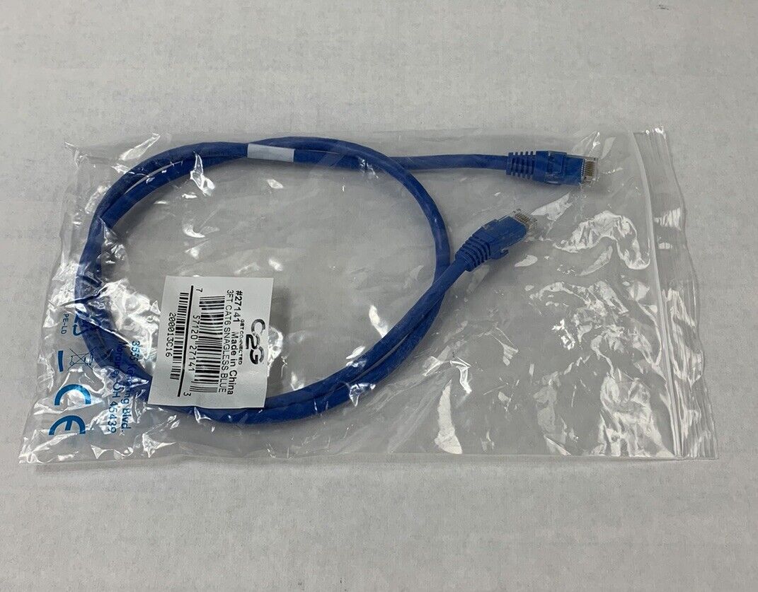 C2G 27141 3ft CAT6 Patch Cable (Lot of 3)