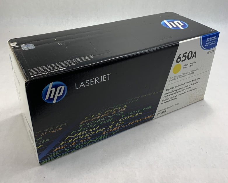 HP LaserJet 650A CE272A Yellow Toner Cartridge Exp: Feb 2015