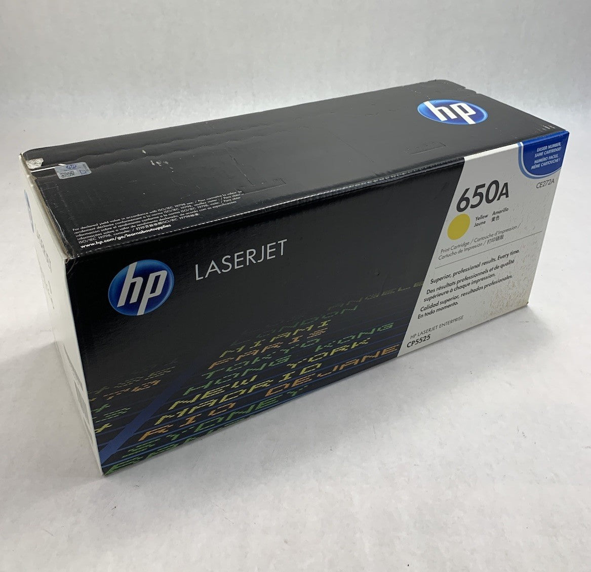 HP LaserJet 650A CE272A Yellow Toner Cartridge Exp: Feb 20150