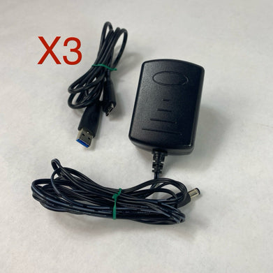 Switching Adapter ADS-25E-12 W/ USB Cable Lot of 3