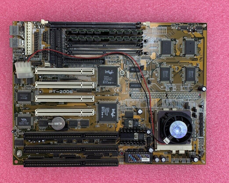 Asus PT-2006 Motherboard Intel Pentium 166MHz 16MB RAM No Shield
