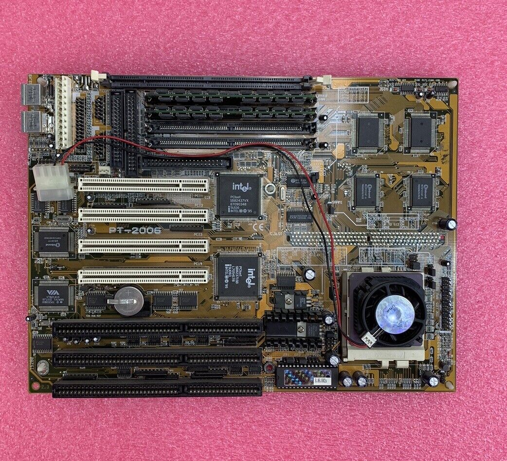 Asus PT-2006 Motherboard Intel Pentium 166MHz 16MB RAM No Shield