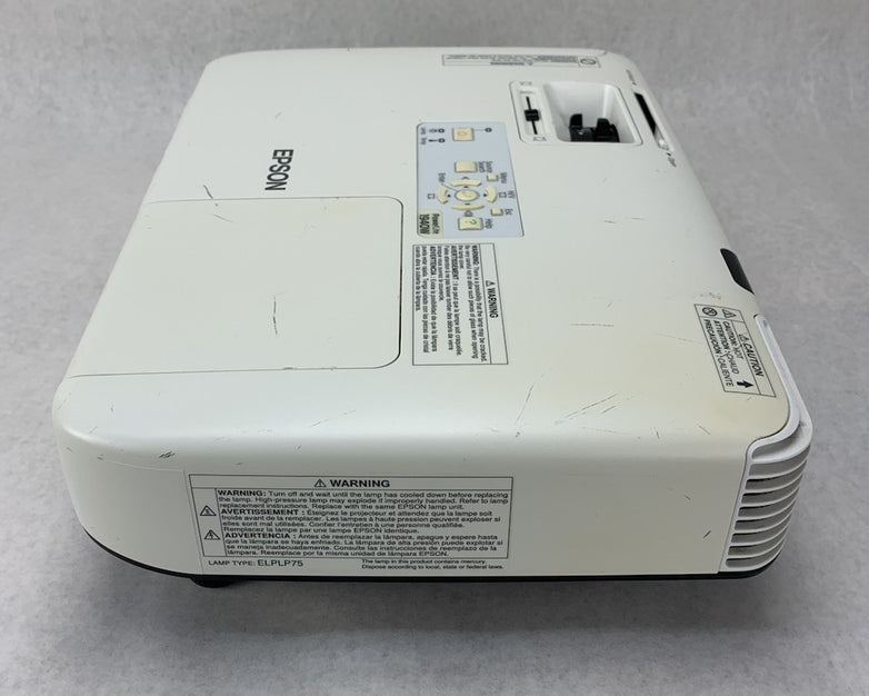 Epson PowerLite 1940W H474A LCD Lamp Projector 2703 Hours - No Remote