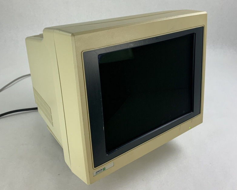 Zenith Data Systems ZCM-1492 FTM CRT Monitor VGA Screen Powers No Display Parts