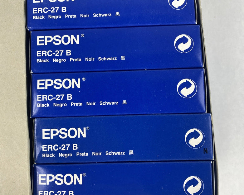 Epson ERC-27B Ribbon Cartridge Open Box Sealed Lot of 10