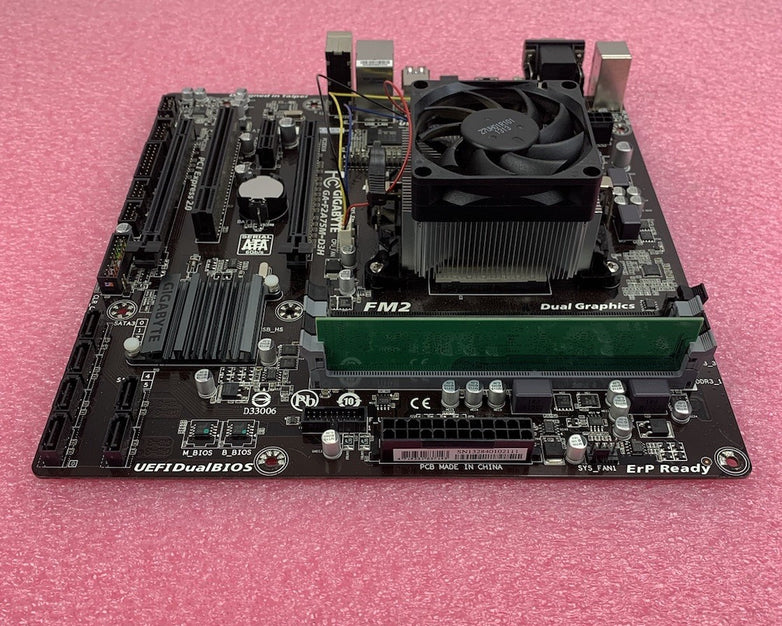 Gigabyte F2A75M-D3H Motherboard AMD A8-5600K 3.6GHz 4GB RAM w/ Shield