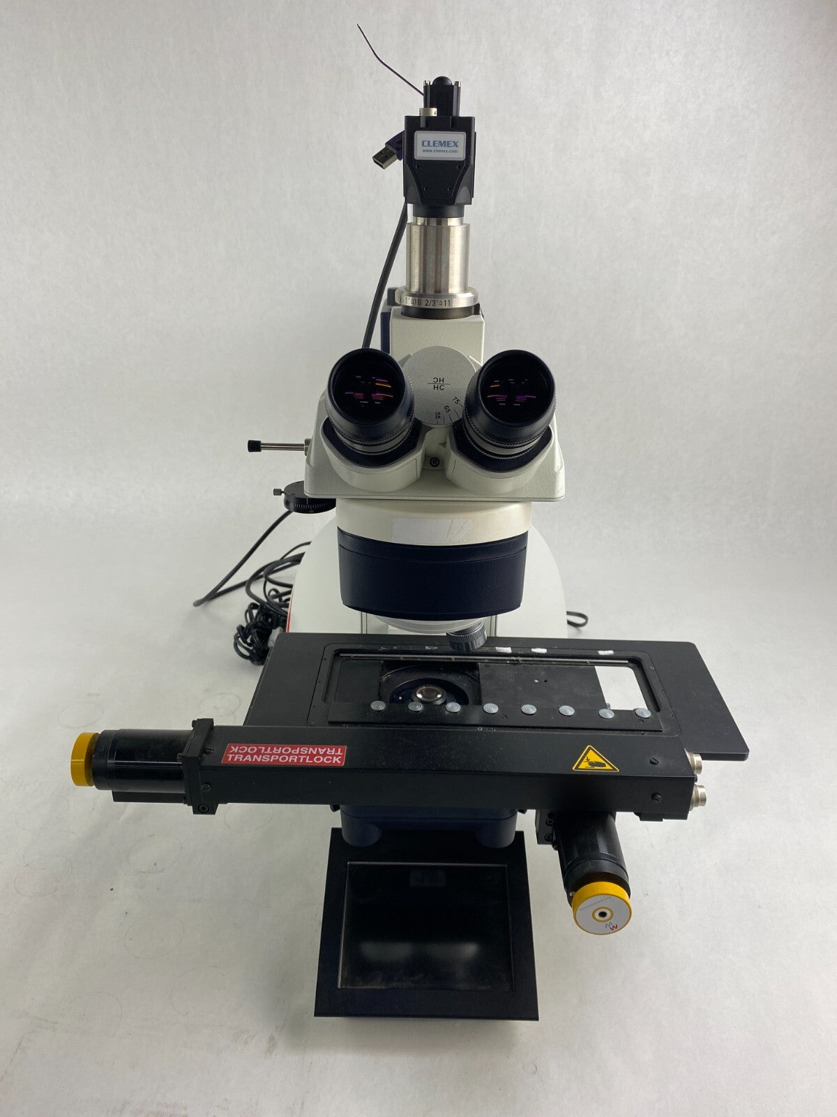 Leica DM6000M Microscope w/ Objectives Power Supplies Clemex Camera