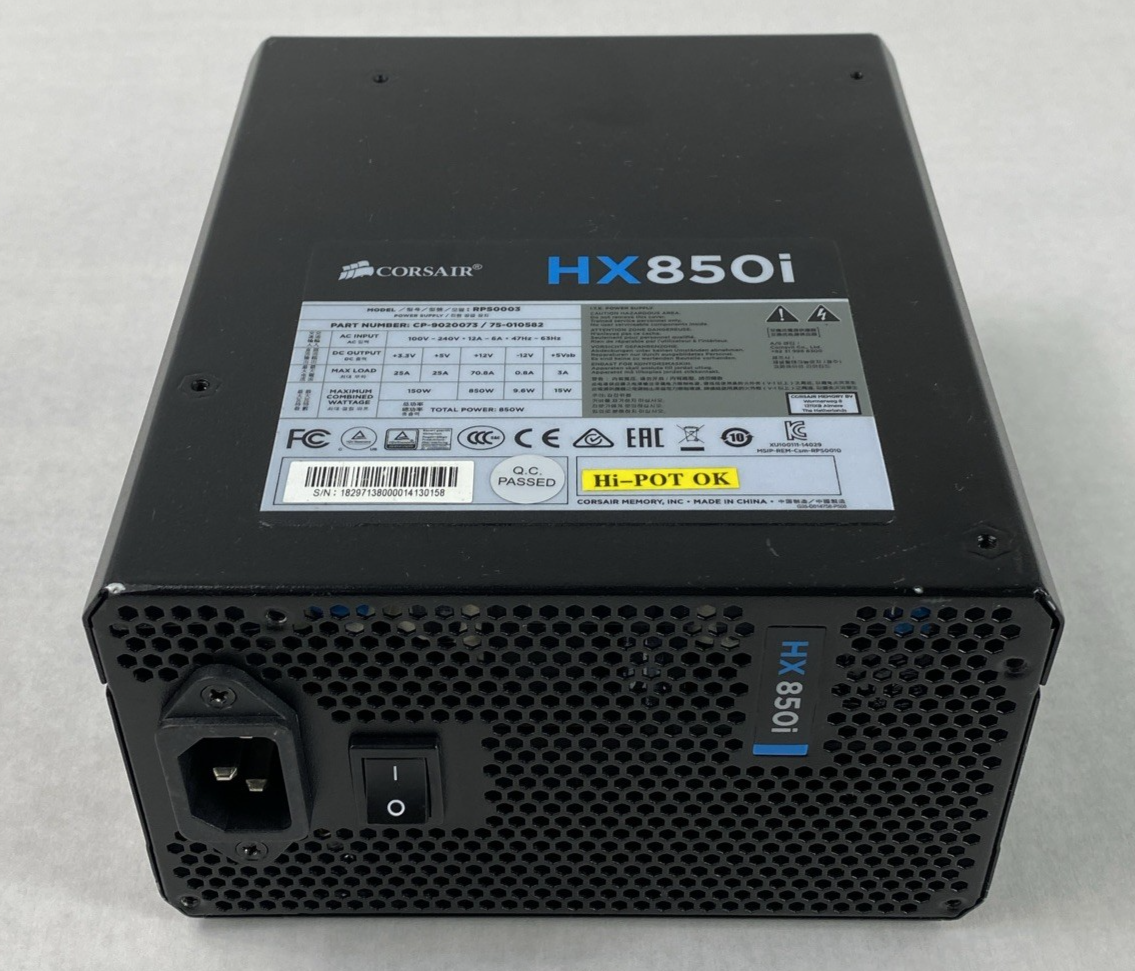 Corsair HX850i 850W Power Supply No Cables Untested