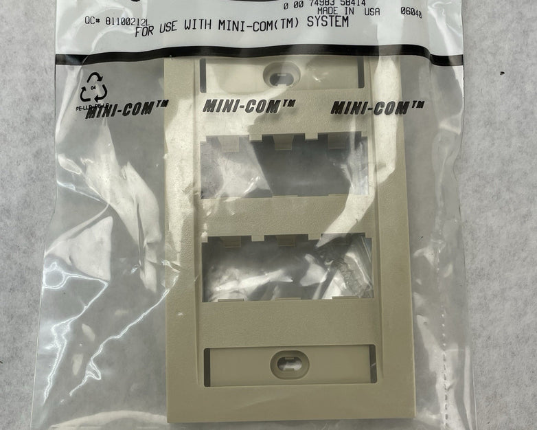 Panduit CFPE6EI MINI-COM Face-Plate Executive Series 6 Module Spaces Lot of 10