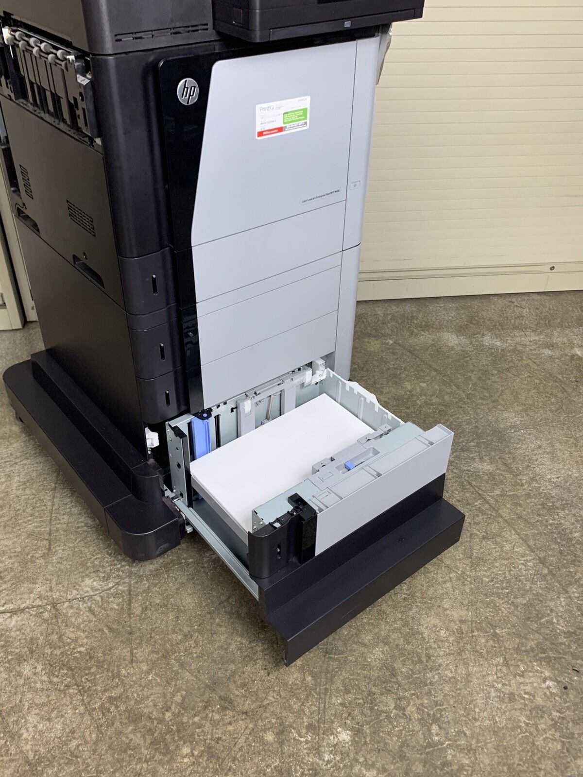 HP LaserJet Enterprise Flow MFP M680 Color Printer CZ250A Tested Bad Clip In Top