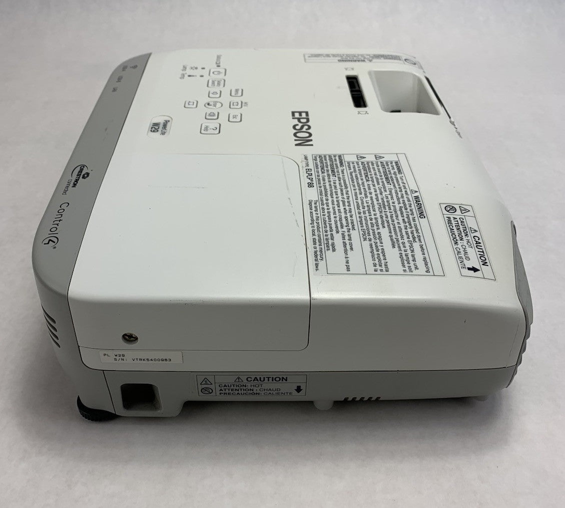 Epson PowerLite W29 H690A LCD Lamp Projector 2724 Lamp Hours - No Remote4