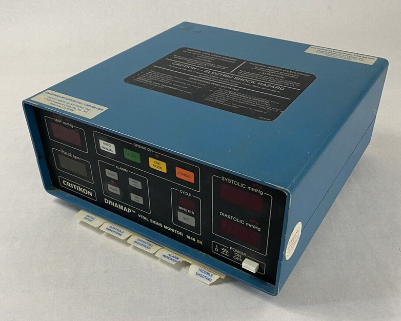 Critikon 1846 SX Dinamap Vital Signs Monitor Blood Pressure Monitor Untested