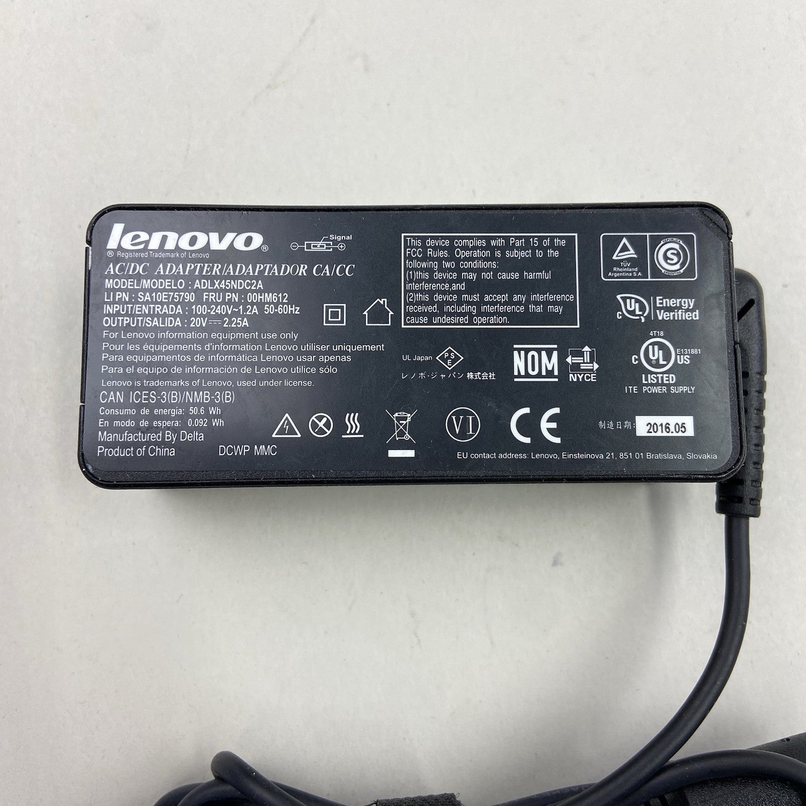 Lenovo ADLX65NCC2A ADLX65NLC2A AC/DC Adapter 65W 20V 3.25A - Lot Of 153