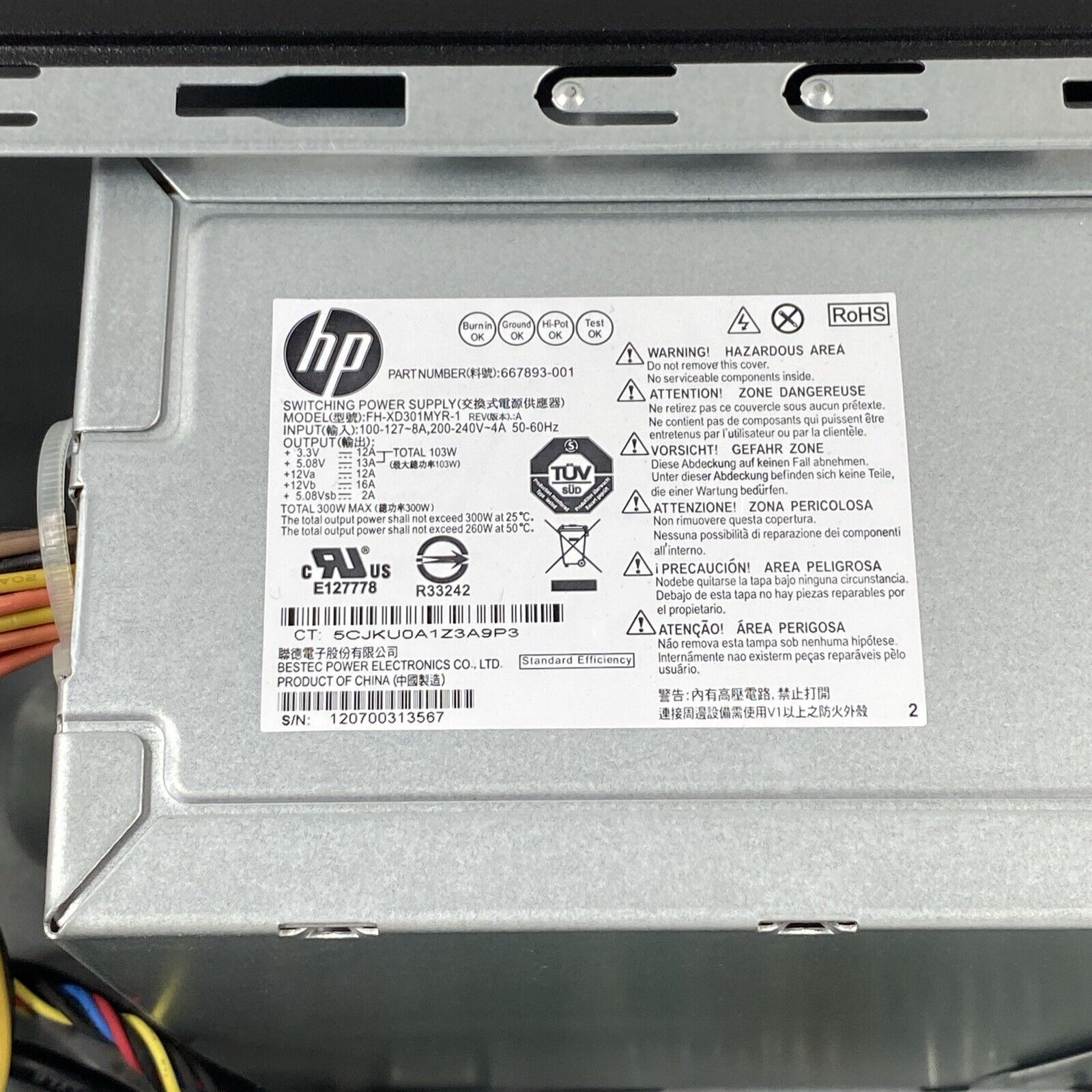 HP Pro 3500 MT Intel Pentium G860 3.00GHz 2GB RAM No HDD No OS