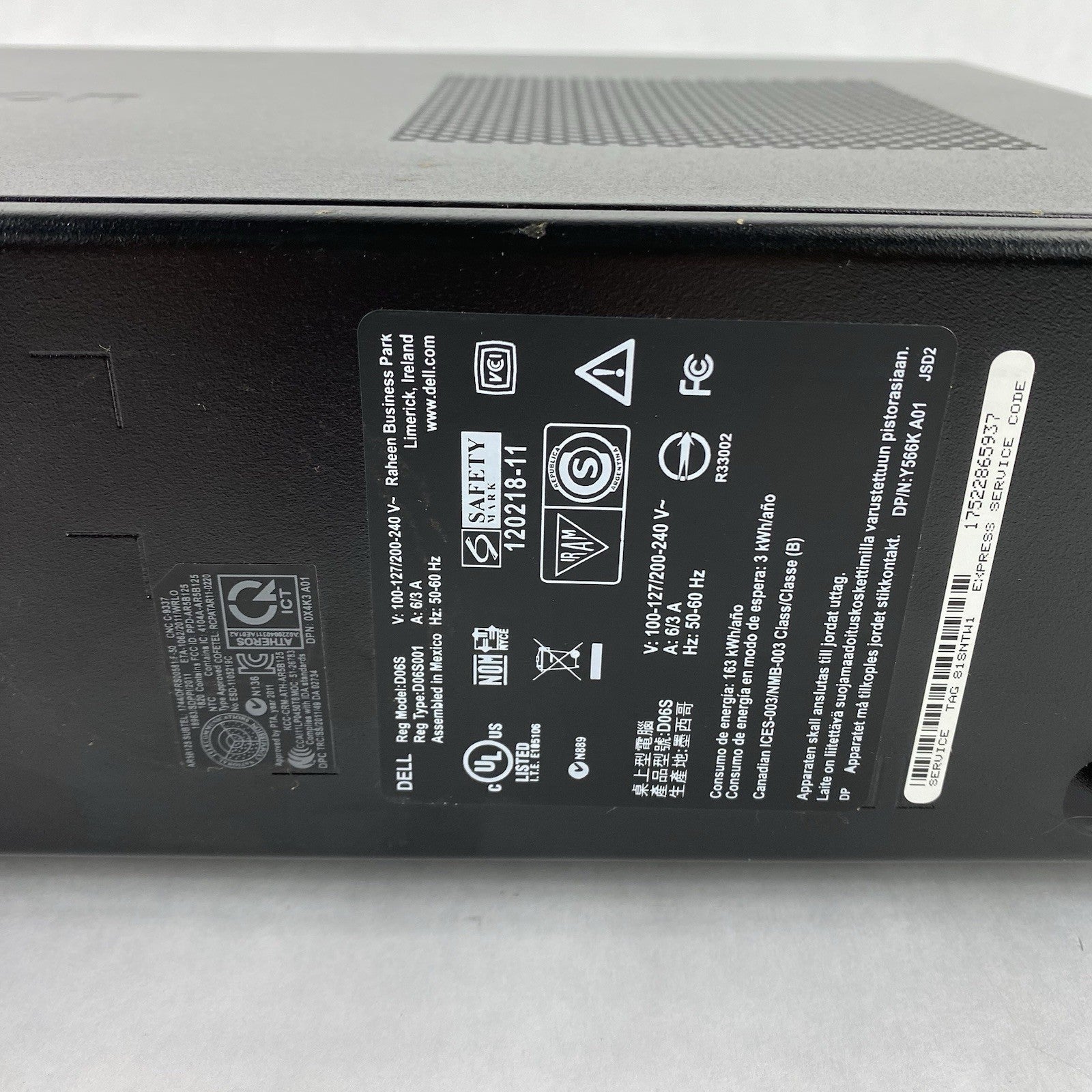 Dell Inspiron 660S SFF Pentium G2020 2.9GHz 1x4GB RAM No HDD No OS7