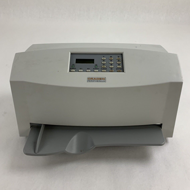 Craden Peripherals DP9 Passbook/Transcation Printer Tested No Ribbon White