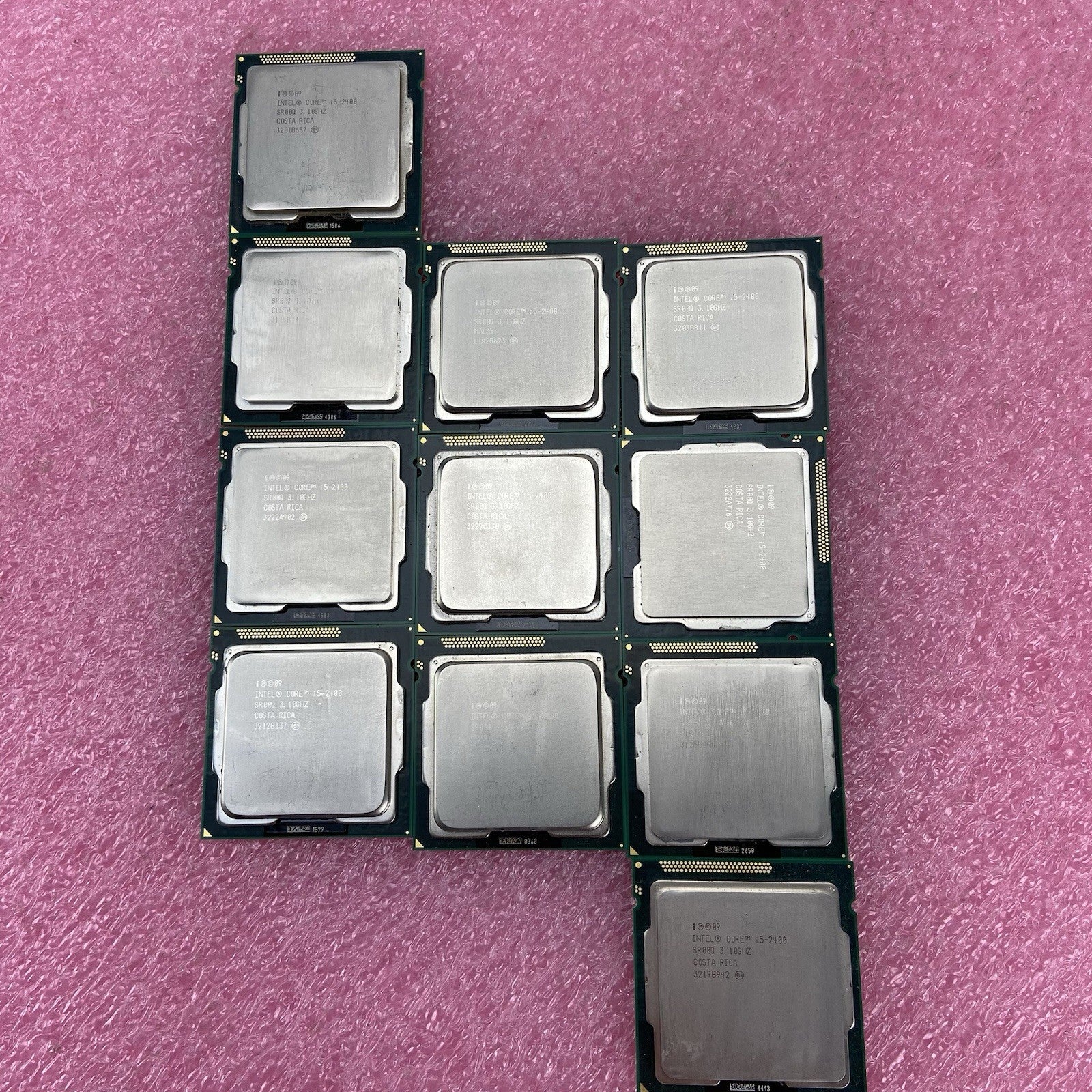 Lot of 11 Intel Core i5-2400 SR00Q 3.1GHz 4-Core LGA 1155 CPU PROCESSOR5