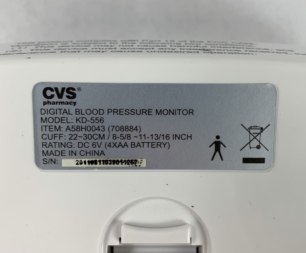 CVS Pharmacy KD-556 Digital Blood Pressure Monitor - Tested8